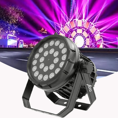 Full Color 6In1 Plastic LED PAR Light 7500K Để chiếu sáng sân khấu ngoài trời