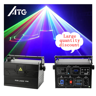 6kg 5-10W RGB Full Color Light Disco Night Club hiệu ứng đặc biệt Đèn sân khấu Led Outdoor Laser Light Laser Dj